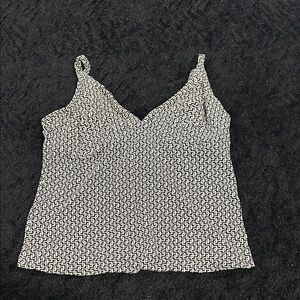 Tankini top Women's Black and White